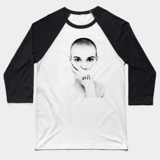 Sinead O'Connor - Halftone Baseball T-Shirt